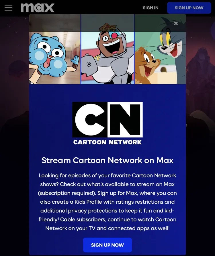 Warner Bros. Discovery gần như xóa sạch trang web Cartoon Network