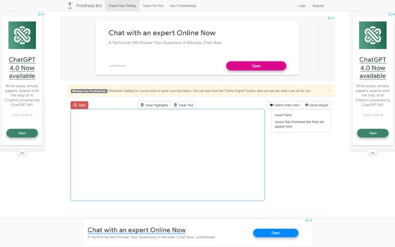 Web sắp xếp từ tiếng Anh - ProofreadBot.com