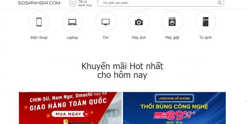 web so sánh giá 5