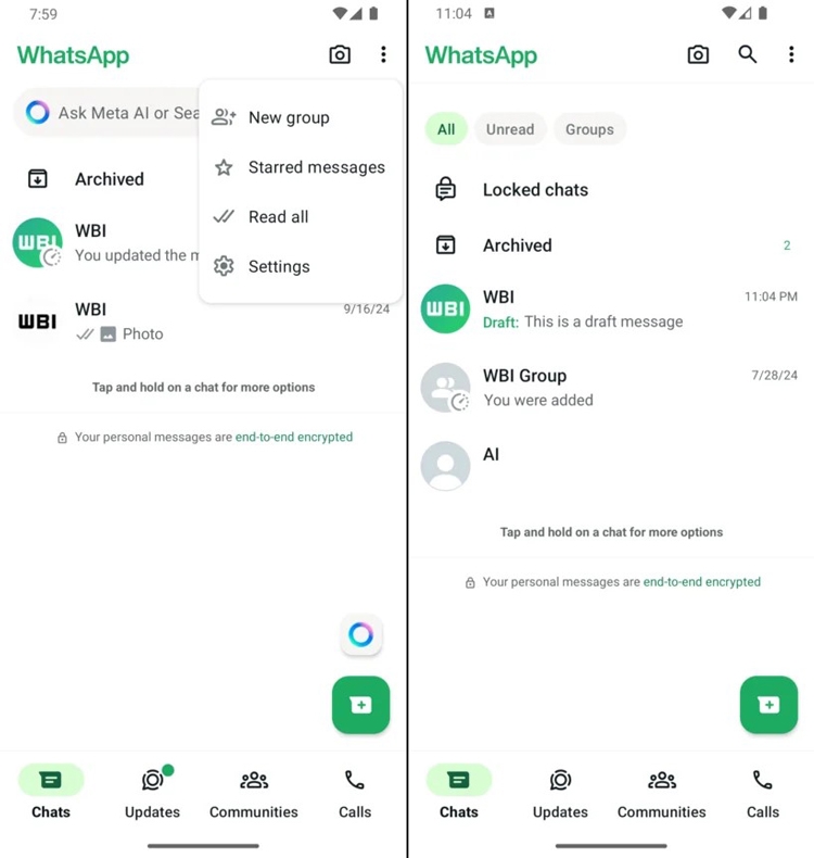 WhatsApp mang bộ lọc video call lên camera tích hợp - hình 1