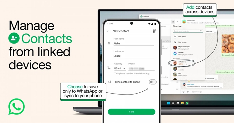 WhatsApp thay đổi cách quản lý danh bạ