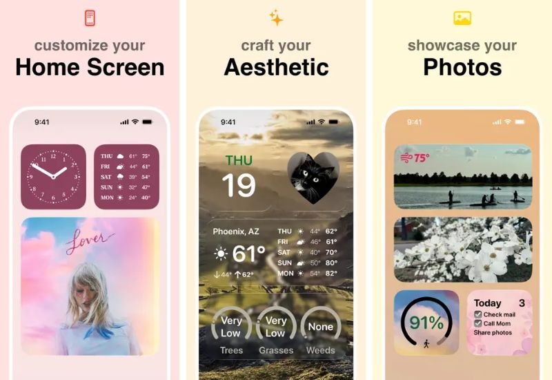 Widget hay nhất cho iphone - Widgetsmith
