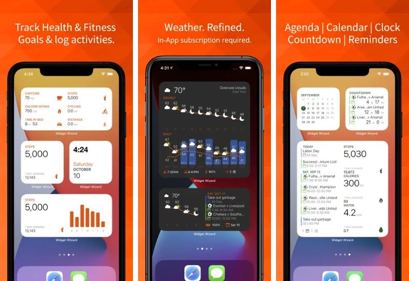 Widget hay nhất cho iphone - Widget Wizard
