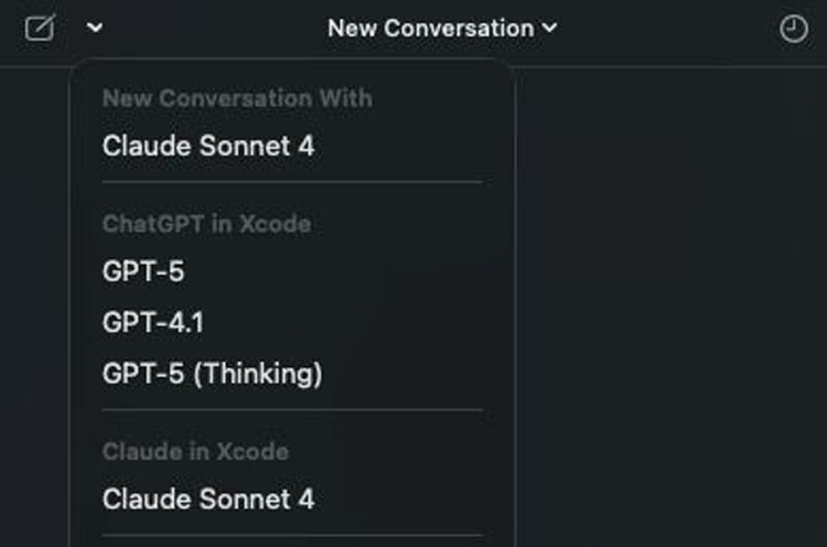 Xcode 26 beta mới ra mắt với hỗ trợ ChatGPT 5 và Claude