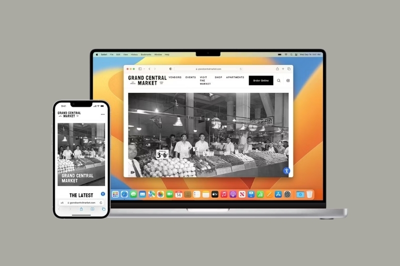 Xem các trang web mở trên thiết bị khác trong Safari 5