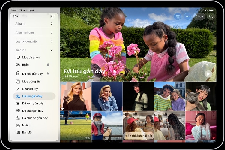 chia sẻ và in ảnh trên iPad 12