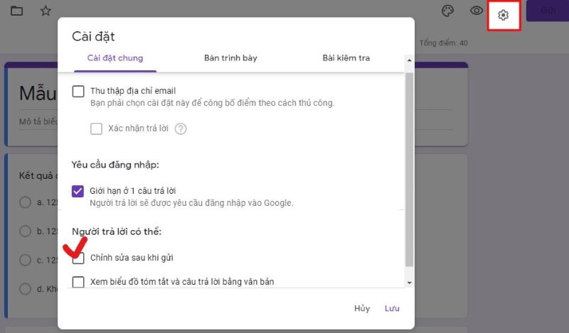 Cách xem lại câu trả lời google biểu mẫu đã gửi (ảnh 3)