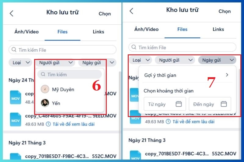 Xem lại hình ảnh, liên kết, file đã gửi qua Zalo ảnh 6