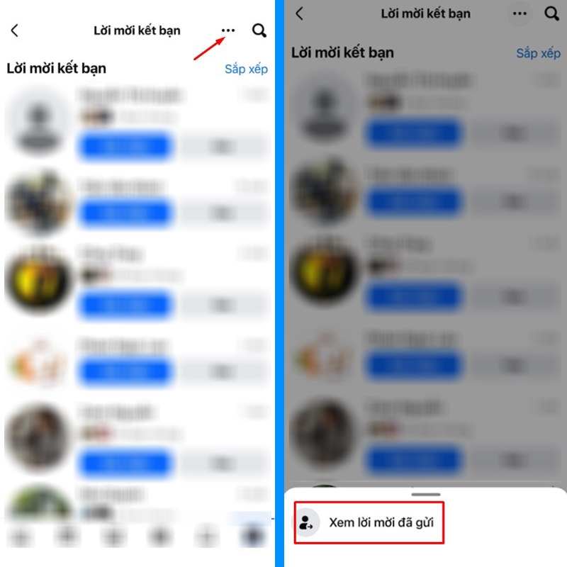 xem tài khoản từ chối lời mời kết bạn trên Facebook - hình 4