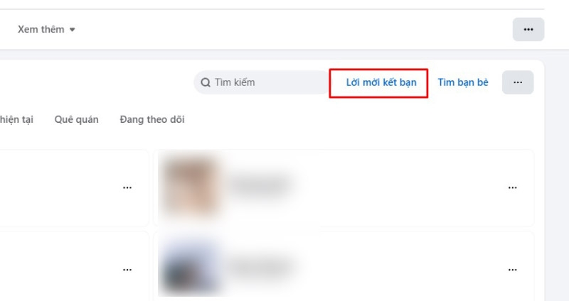 xem tài khoản từ chối lời mời kết bạn trên Facebook - hình 6