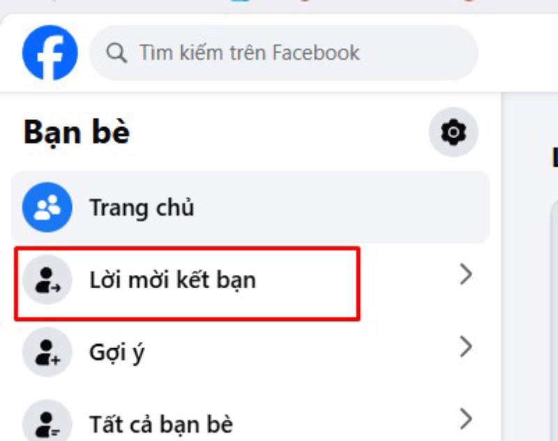 xem tài khoản từ chối lời mời kết bạn trên Facebook - hình 7