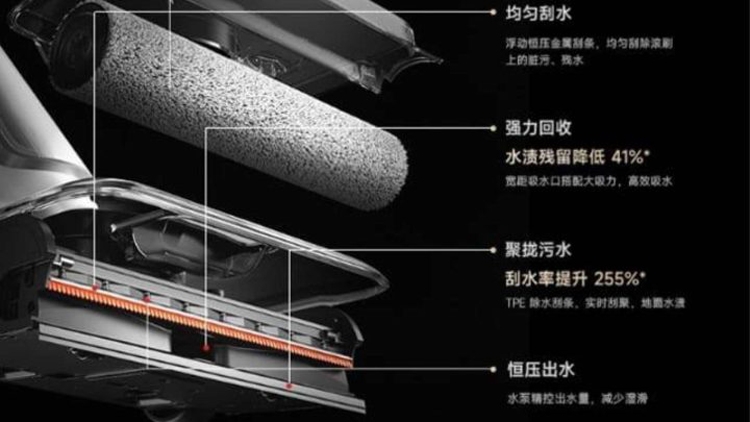 Xiaomi ra mắt máy lau sàn không dây Mijia 4 Pro: Hút 21.000Pa, chống rối tóc hiệu quả
