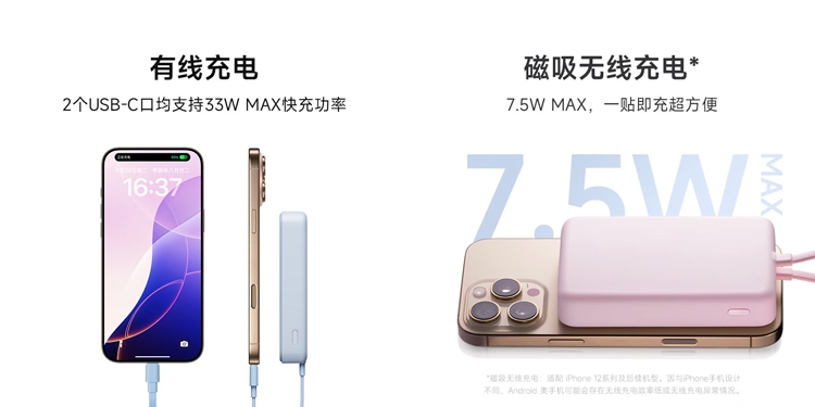 Xiaomi ra mắt sạc dự phòng 10.000mAh từ tính với sạc 33W, sạc không dây 7.5W và cáp tích hợp - hình 1