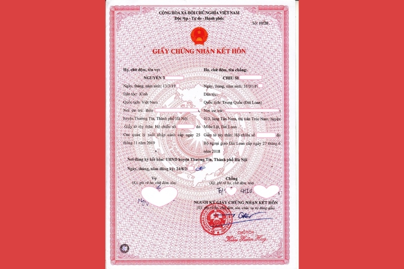 Xin cấp lại giấy đăng ký kết hôn online 1