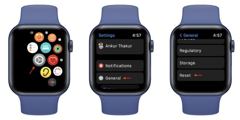 Cách xóa Apple Watch trực tiếp trên đồng hồ