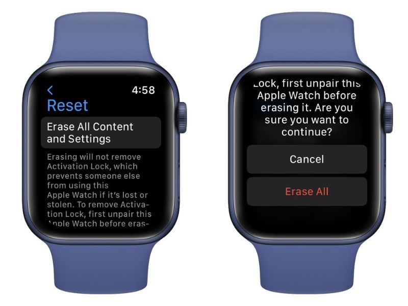 Cách xóa Apple Watch trực tiếp trên đồng hồ