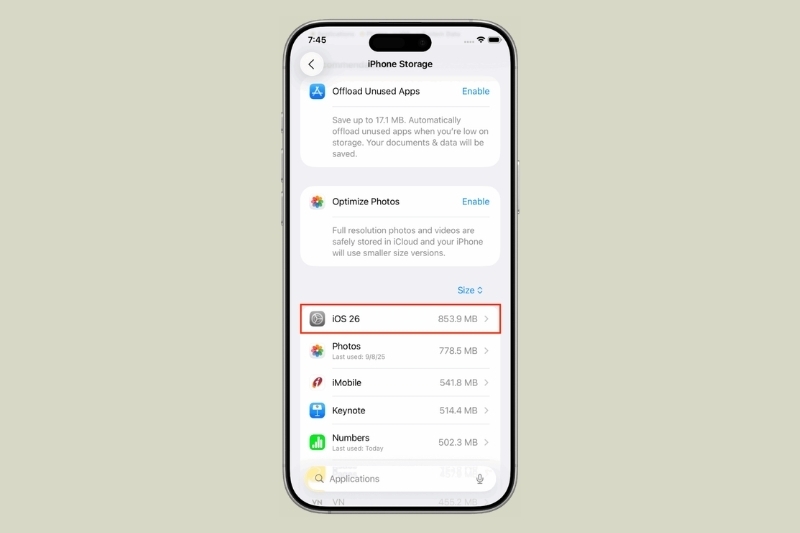 xóa bản cập nhật iOS trên iPhone và iPad 4