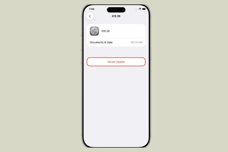 xóa bản cập nhật iOS trên iPhone và iPad 5