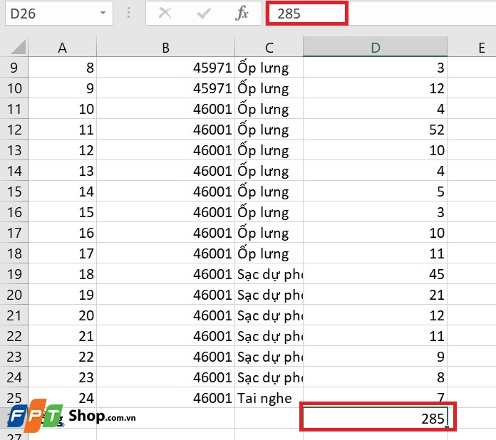xóa công thức nhanh trên Excel 3