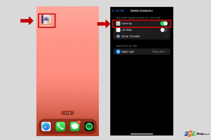 Xoá danh bạ trùng lặp trên iPhone bằng ứng dụng Delete Contacts+ 1