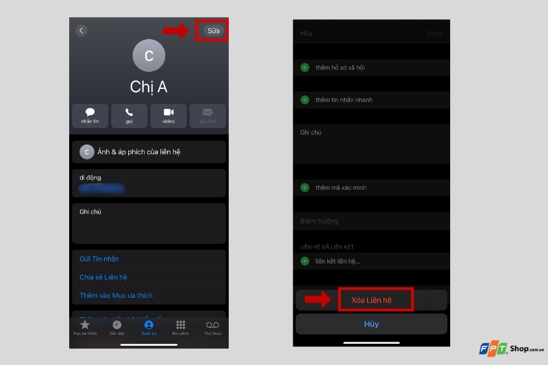 Xoá danh bạ trùng lặp trên iPhone bằng thủ công 3