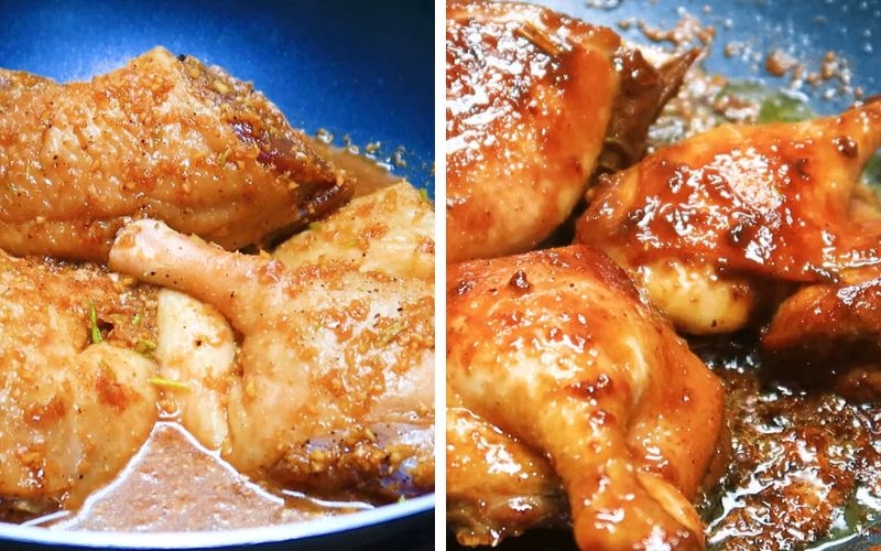 Chiên và rim vịt xá xíu