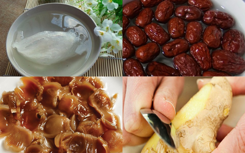 Sơ chế nguyên liệu để làm yến chưng táo đỏ nhãn nhục