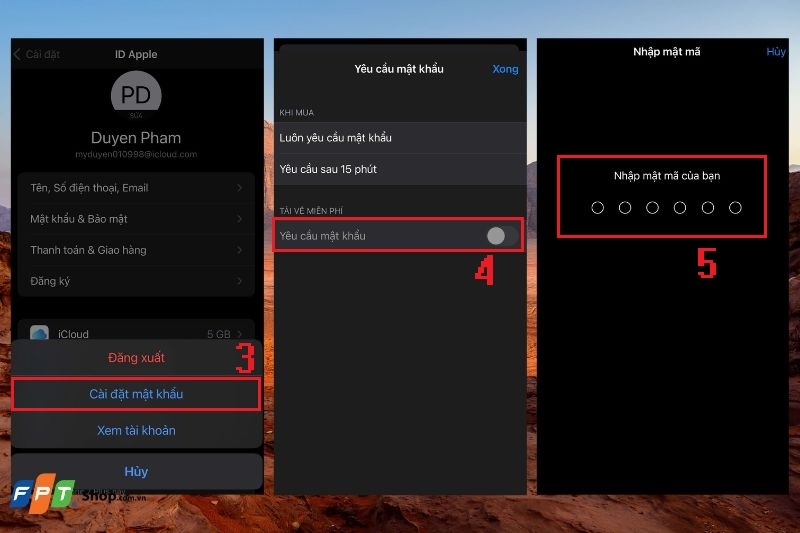 Yêu cầu mật khẩu khi tải ứng dụng trên iPhone ảnh 3