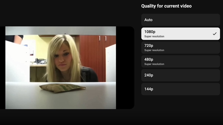 YouTube bắt đầu nâng cấp video bằng AI: Từ SD lên 4K tự động trên TV