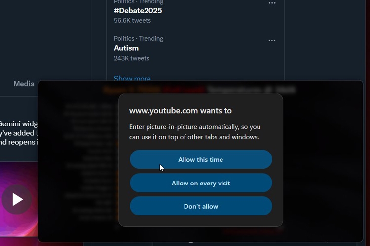 YouTube và Chrome thử nghiệm Picture-in-Picture tự động: Tối ưu hóa đa nhiệm, đơn giản hóa trải nghiệm